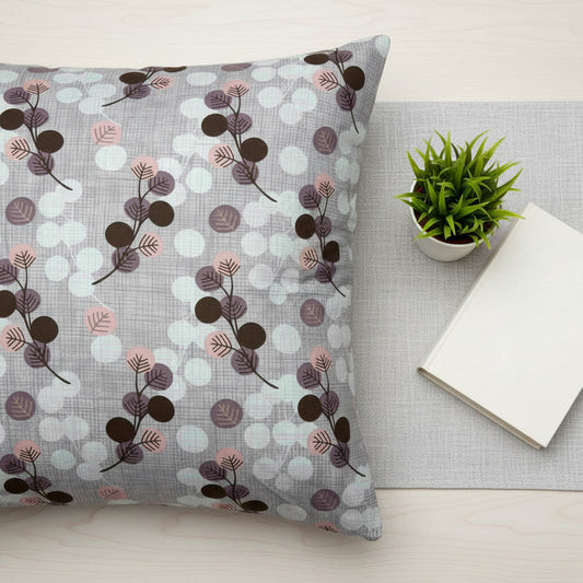 Floral With Geometric Elements Queen Size Bedsheet