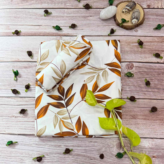Leaf Print Single Bedsheet