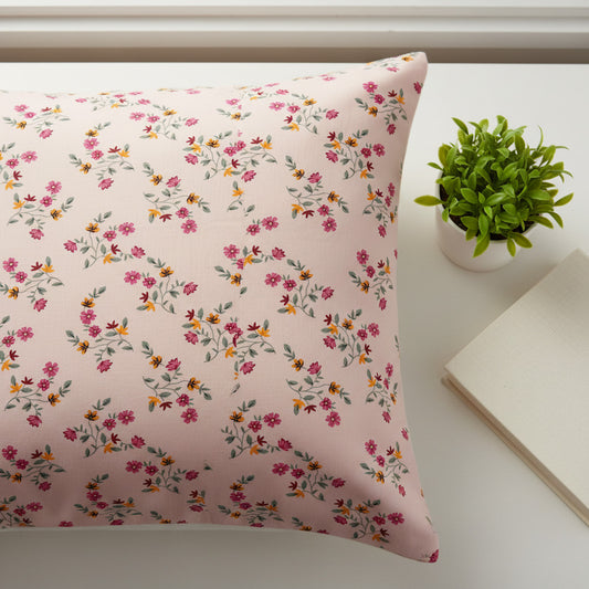Small Floral Print Pink Single Bedsheet