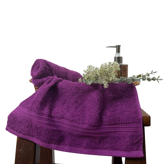 Purple Hand Towel Pack Of Two