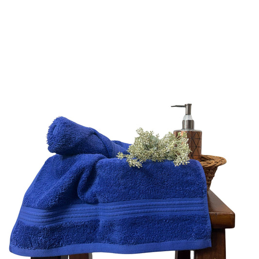 Royal Blue Hand Towel Pack Of Two