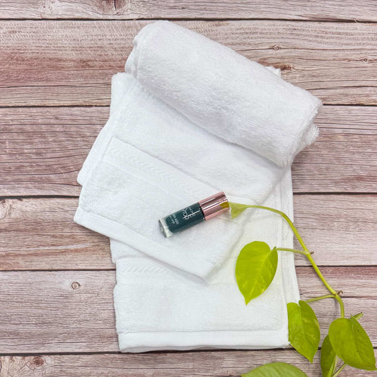 White Zero Twist Hand Towel Pack Of Two