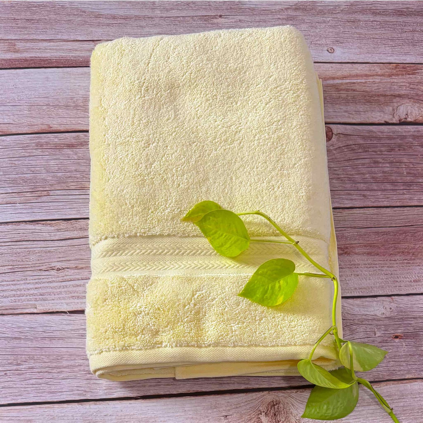 Yellow Zero Twist Bath Towel