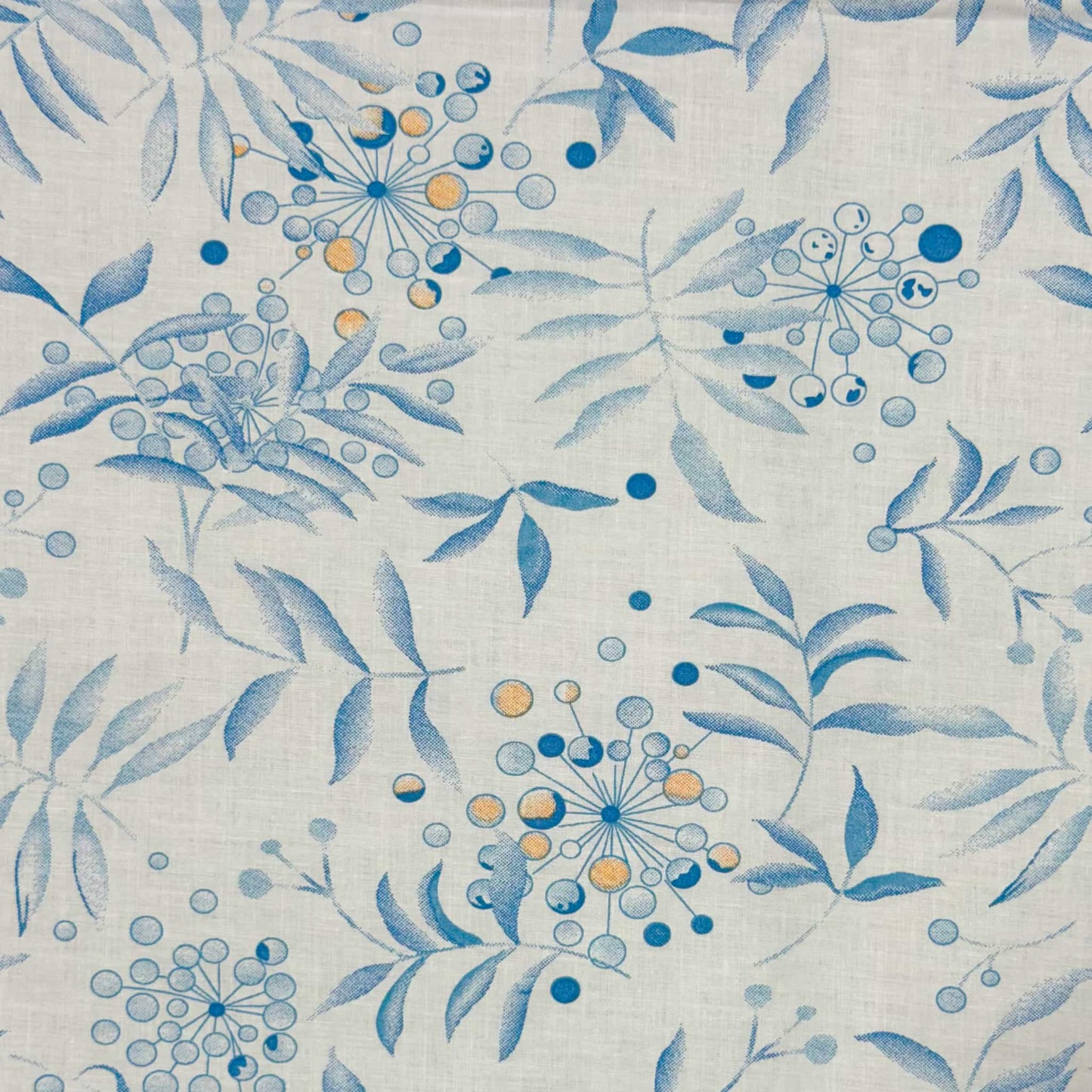 Blue Leaf Print 200TC Single Bedsheet