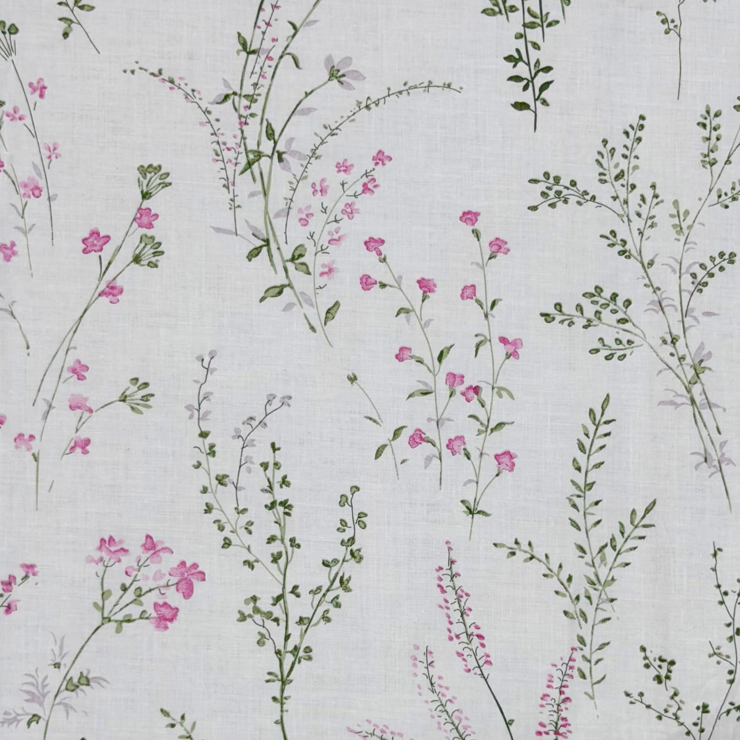 Small Pink Flower Print 200TC Single Bedsheet