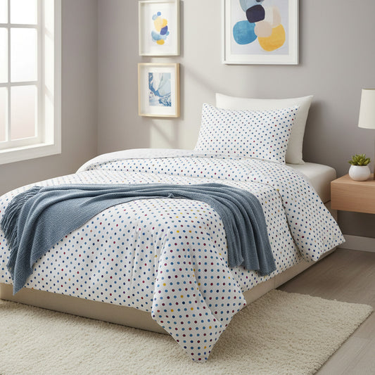 Polka Dots Single Bedsheet