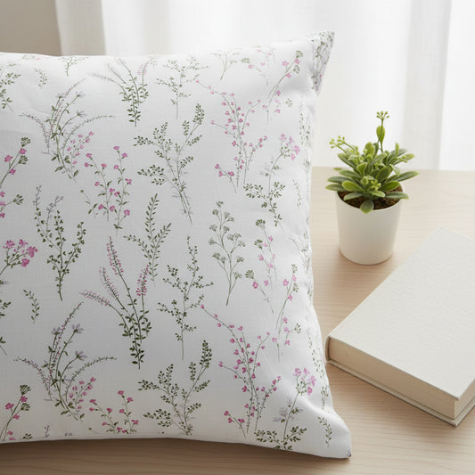 Small Pink Flower Print 200TC Single Bedsheet