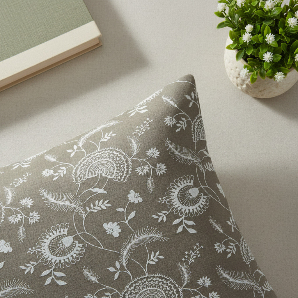 Floral Print On Brown Single Bedsheet