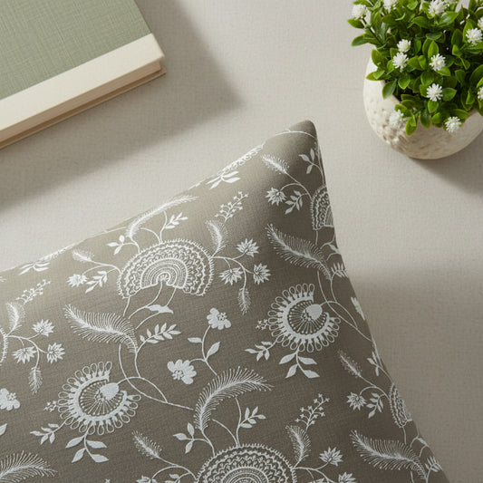 Floral Print On Brown Single Bedsheet