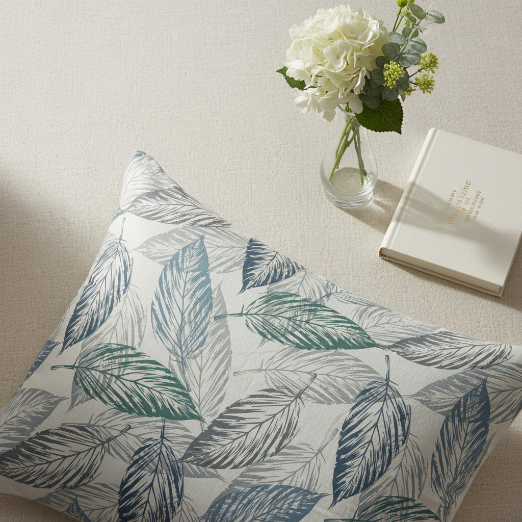Big Leaf Print Queen Size Bedsheet