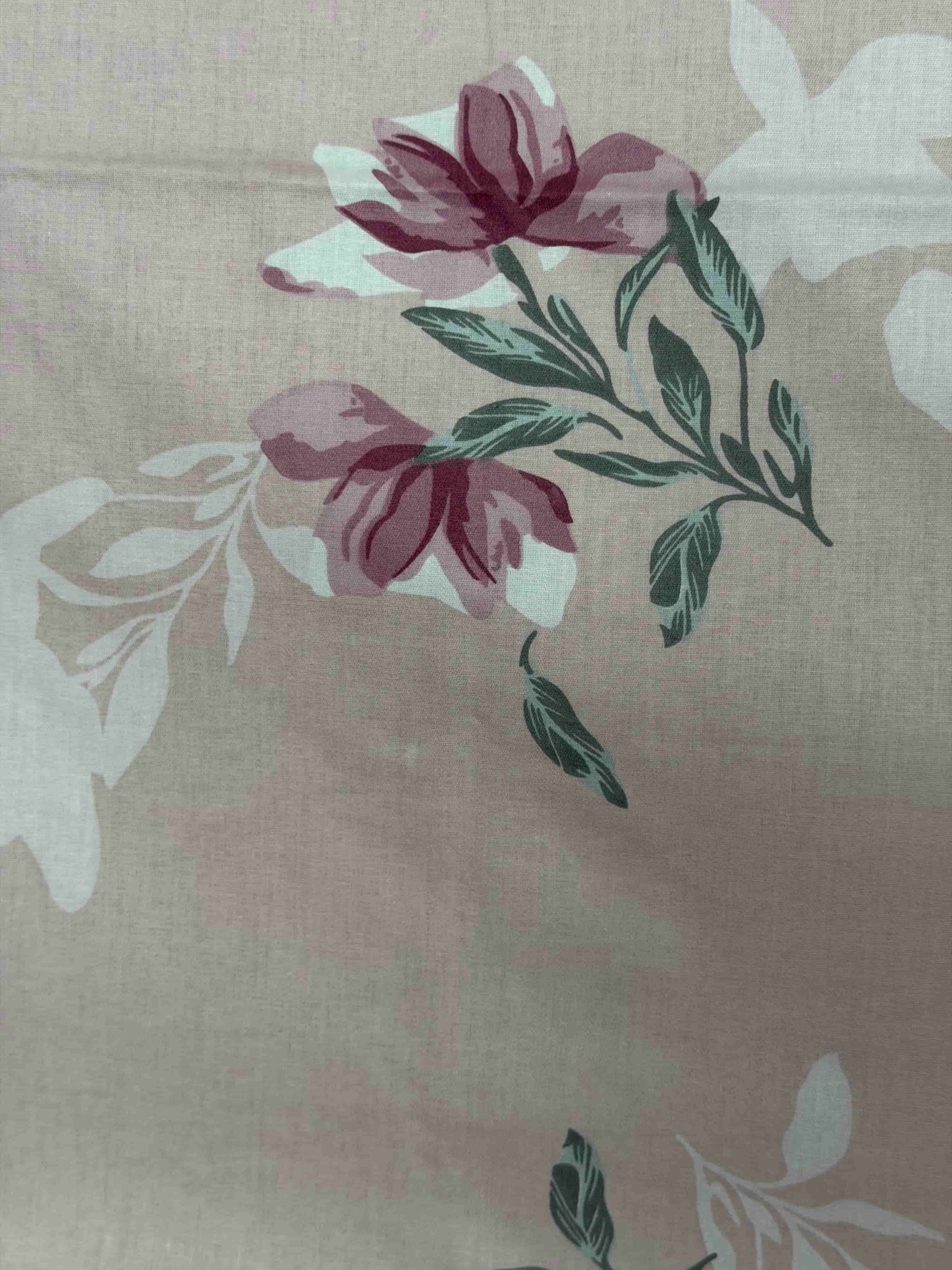 Light Lavender Floral Queen Size Bedsheet