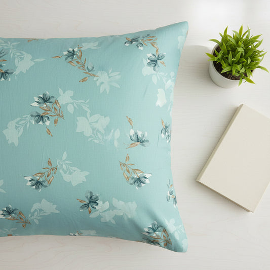 Blue Floral Queen Size Bedsheet