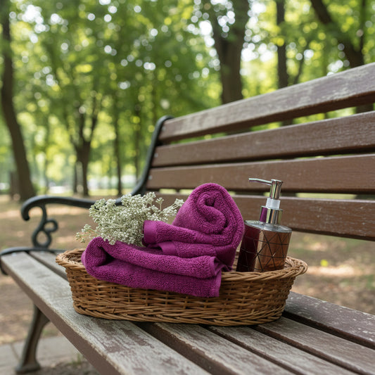 Purple Zero Twist Hand Towel Pack Of Two