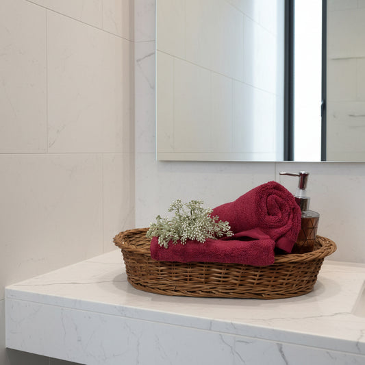 Maroon Zero Twist Hand Towel Pack Of Two