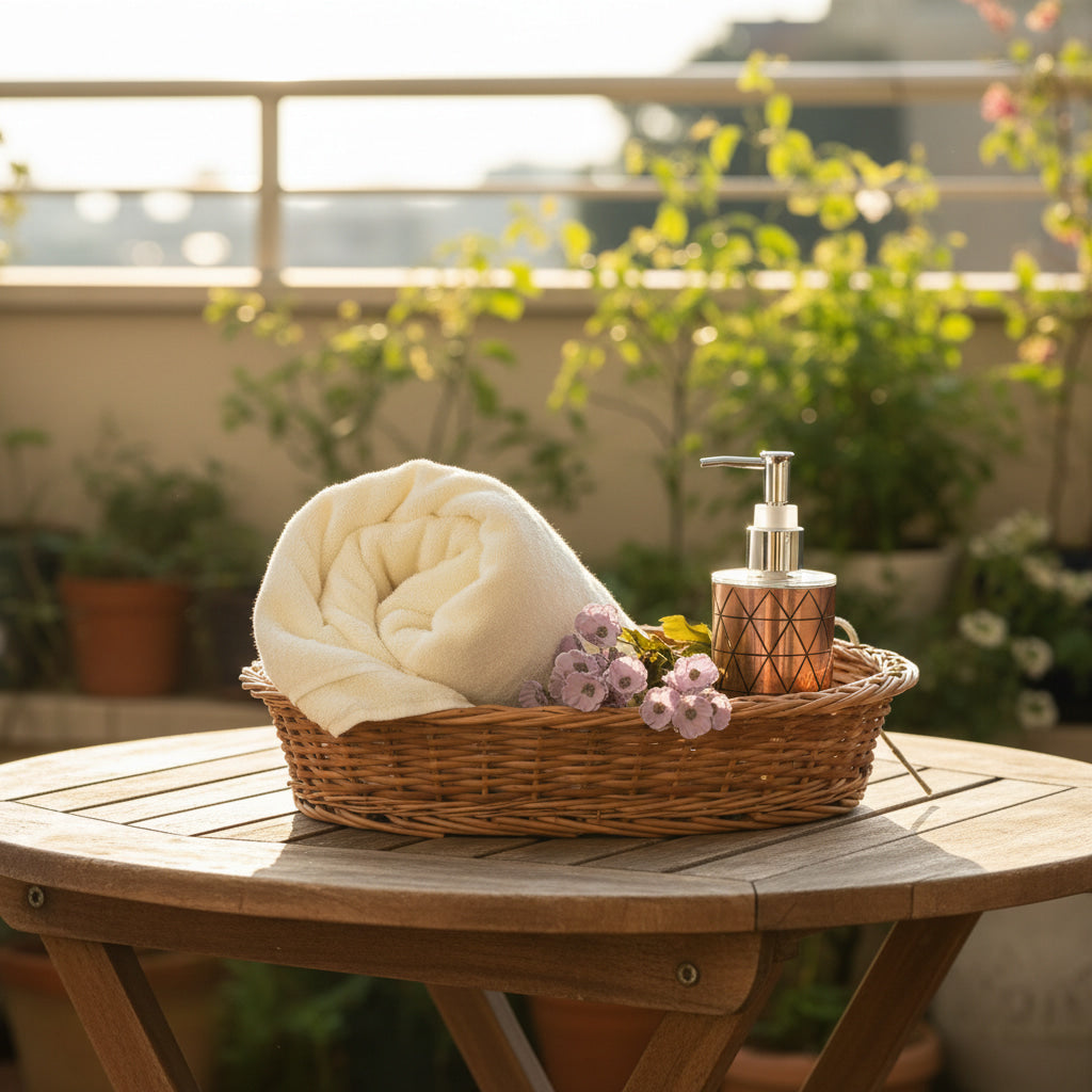 Yellow Bamboo Bath Towel
