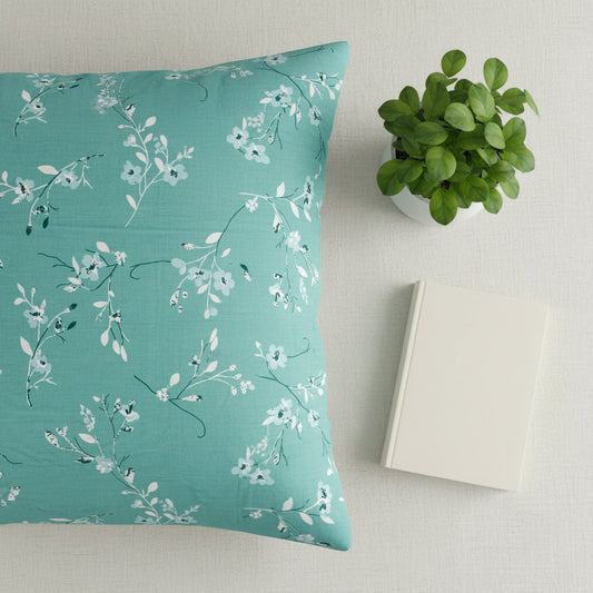 Floral 210TC Blue King Size Bedsheet