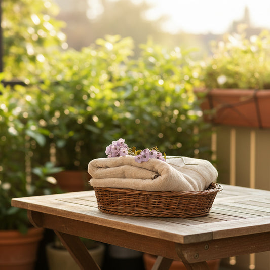 Beige Zero Twist Bath Towel