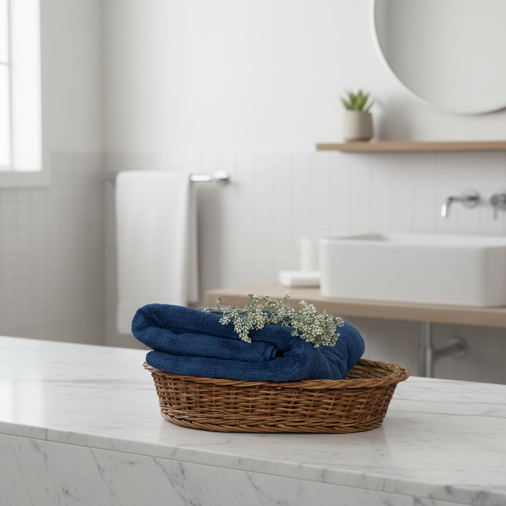Petrol Blue Zero Twist Bath Towel