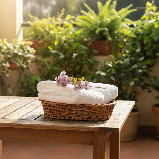 White Zero Twist Bath Towel