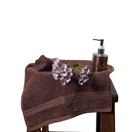 Coffee Brown Hand Towel Pack Of Two