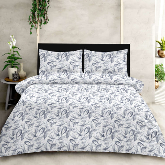 Small leaf Print 180 TC King Size Bedsheet