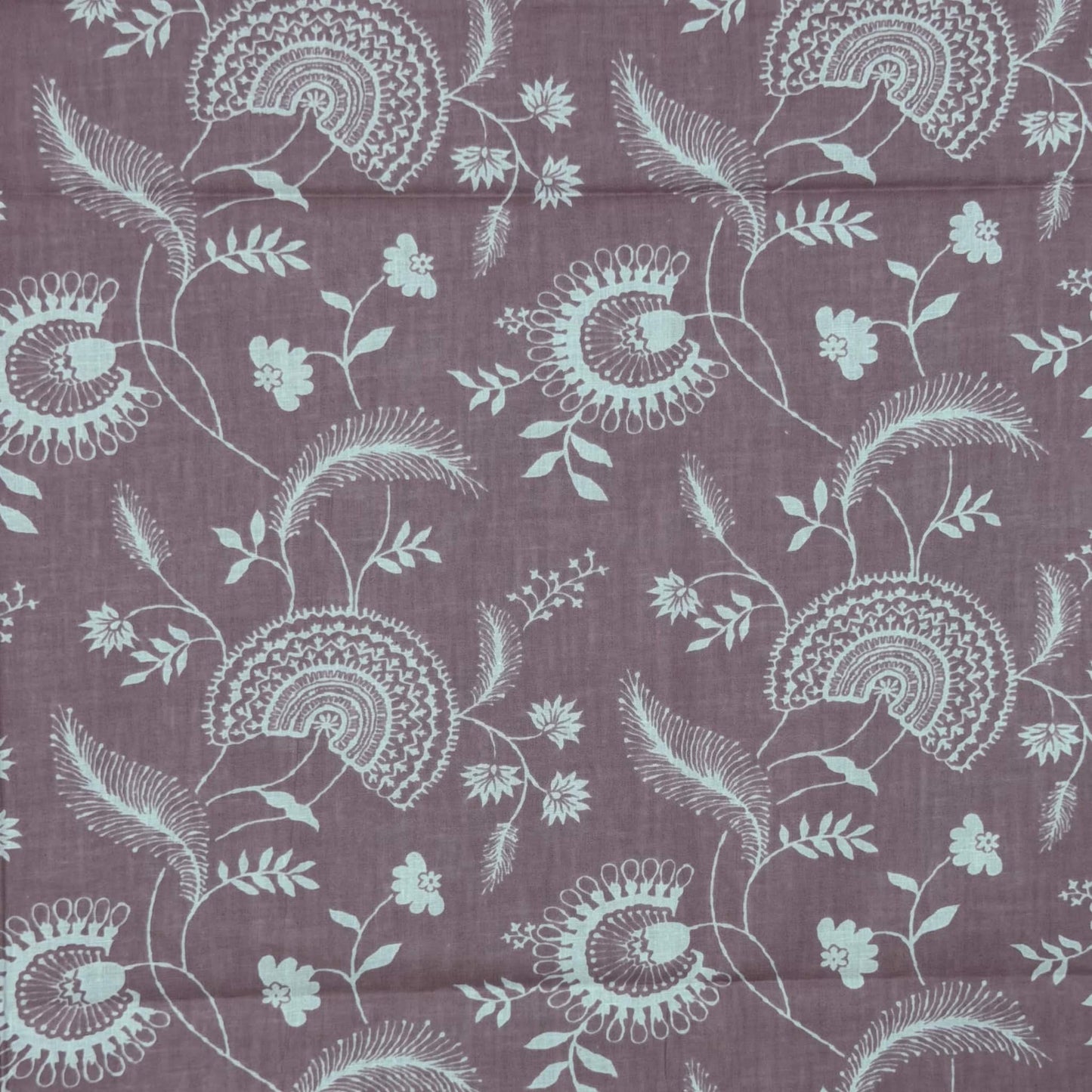 Floral Print On Lavender Single Bedsheet