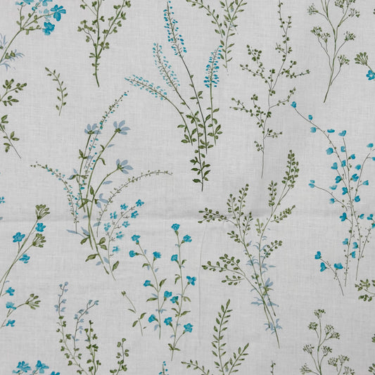 Small Blue Flower Print 200TC Single Bedsheet