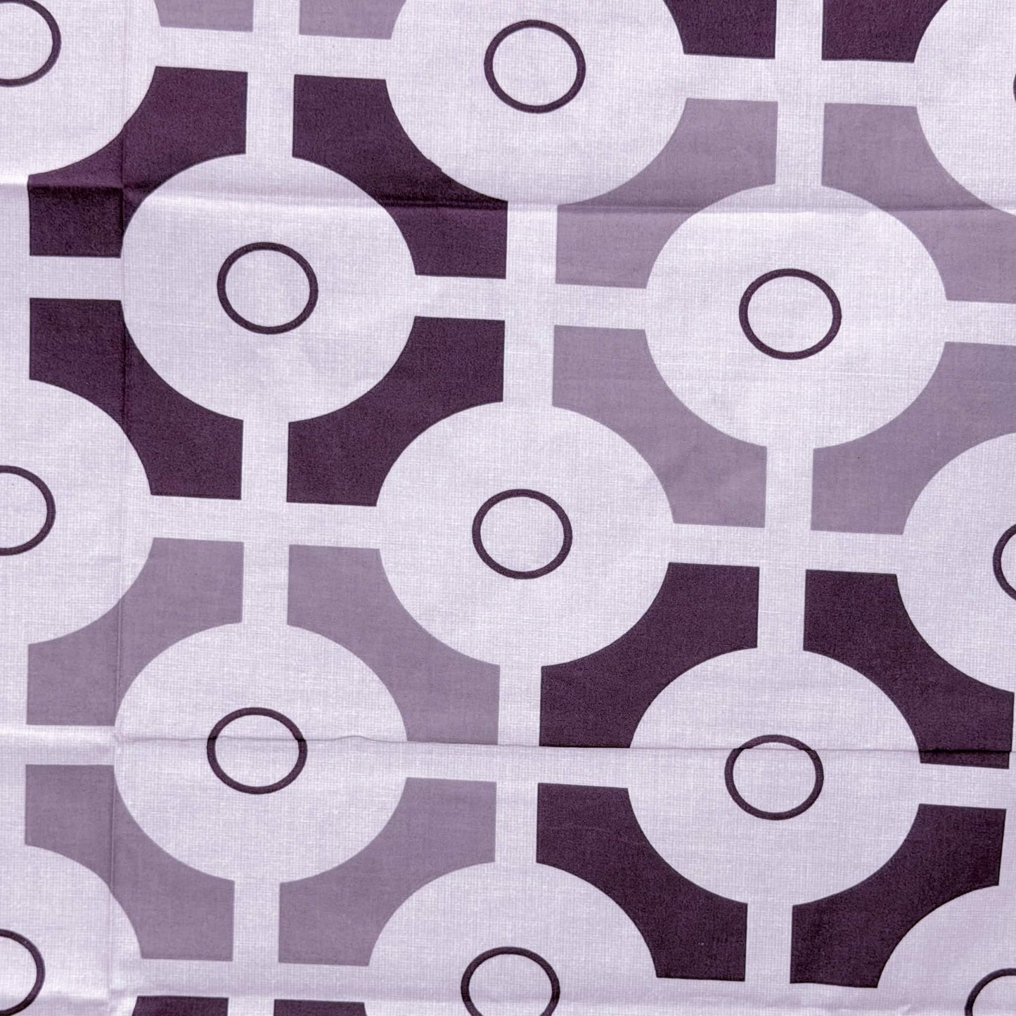 Lavender Geometric Print Single Bedsheet