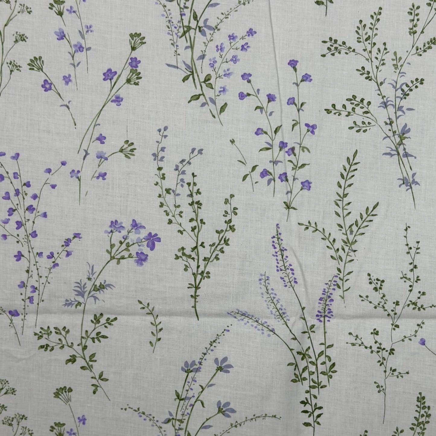 Small Lavender flower Print 200TC Single Bedsheet
