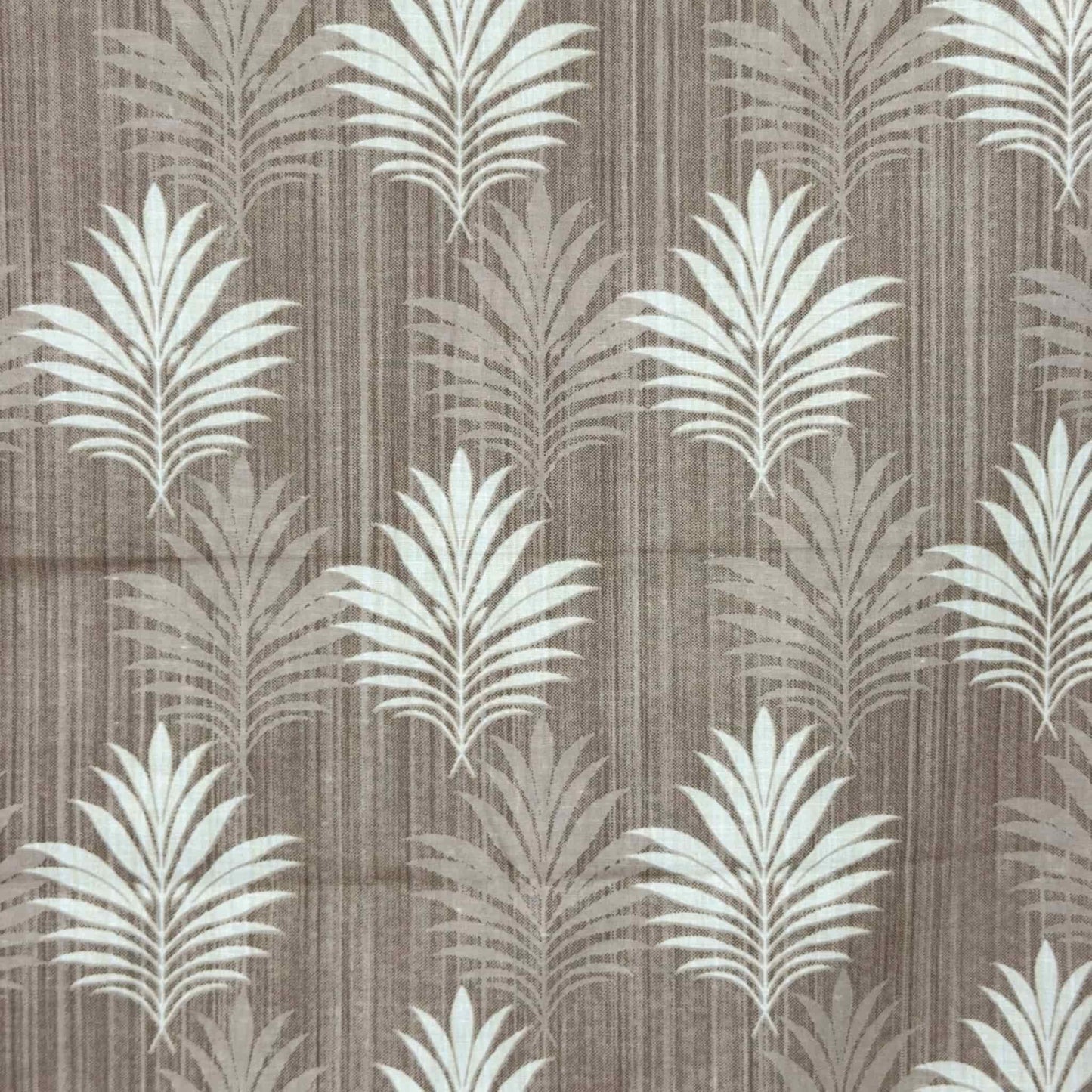 Leaf Print On Brown Single Bedsheet
