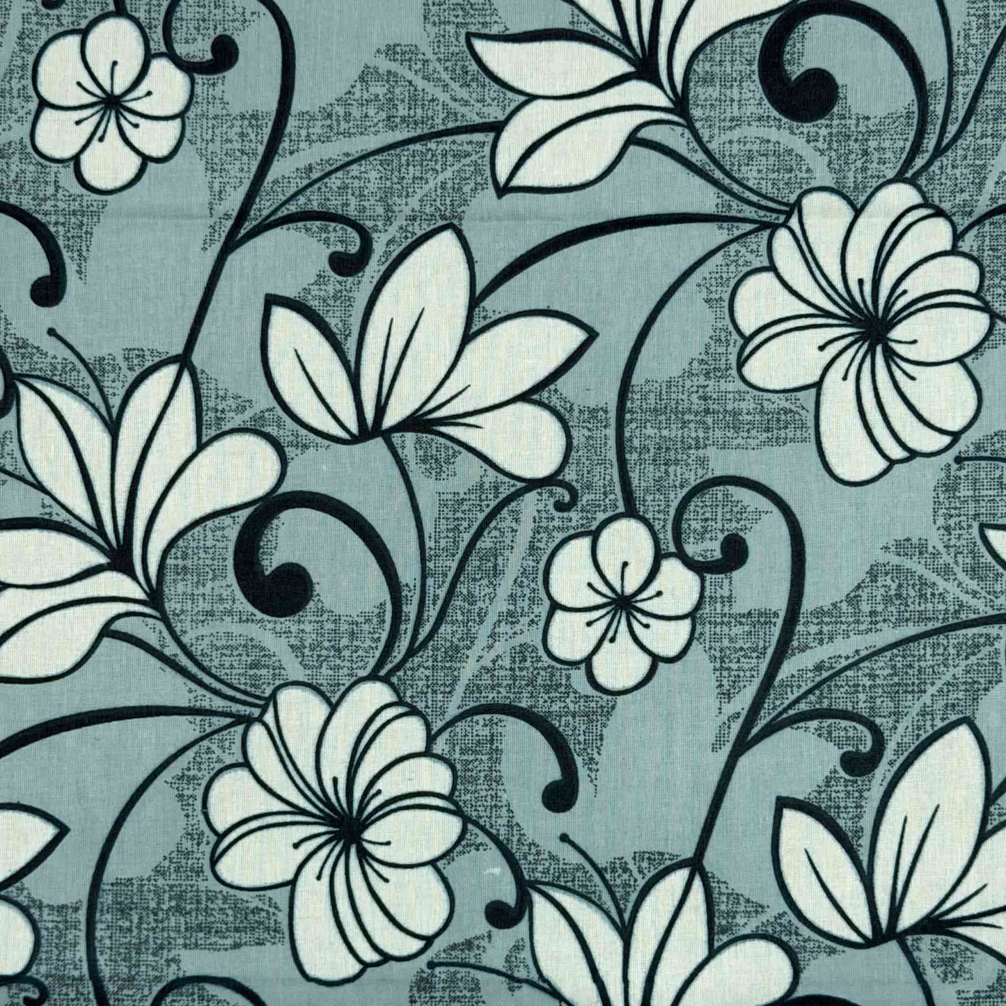 Floral Print On Grey Single Bedsheet