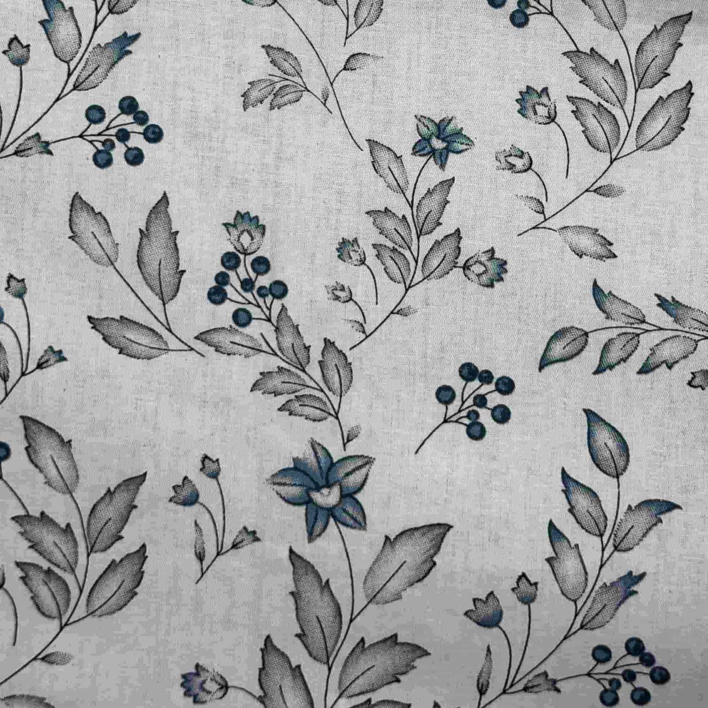 Small Floral blue Print Queen Size Bedsheet