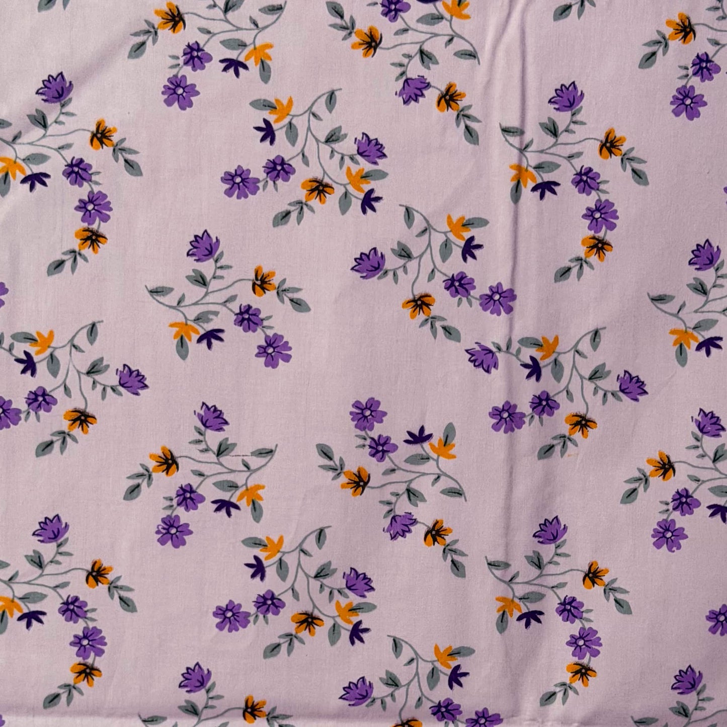 Small Floral Print Lavender Single Bedsheet