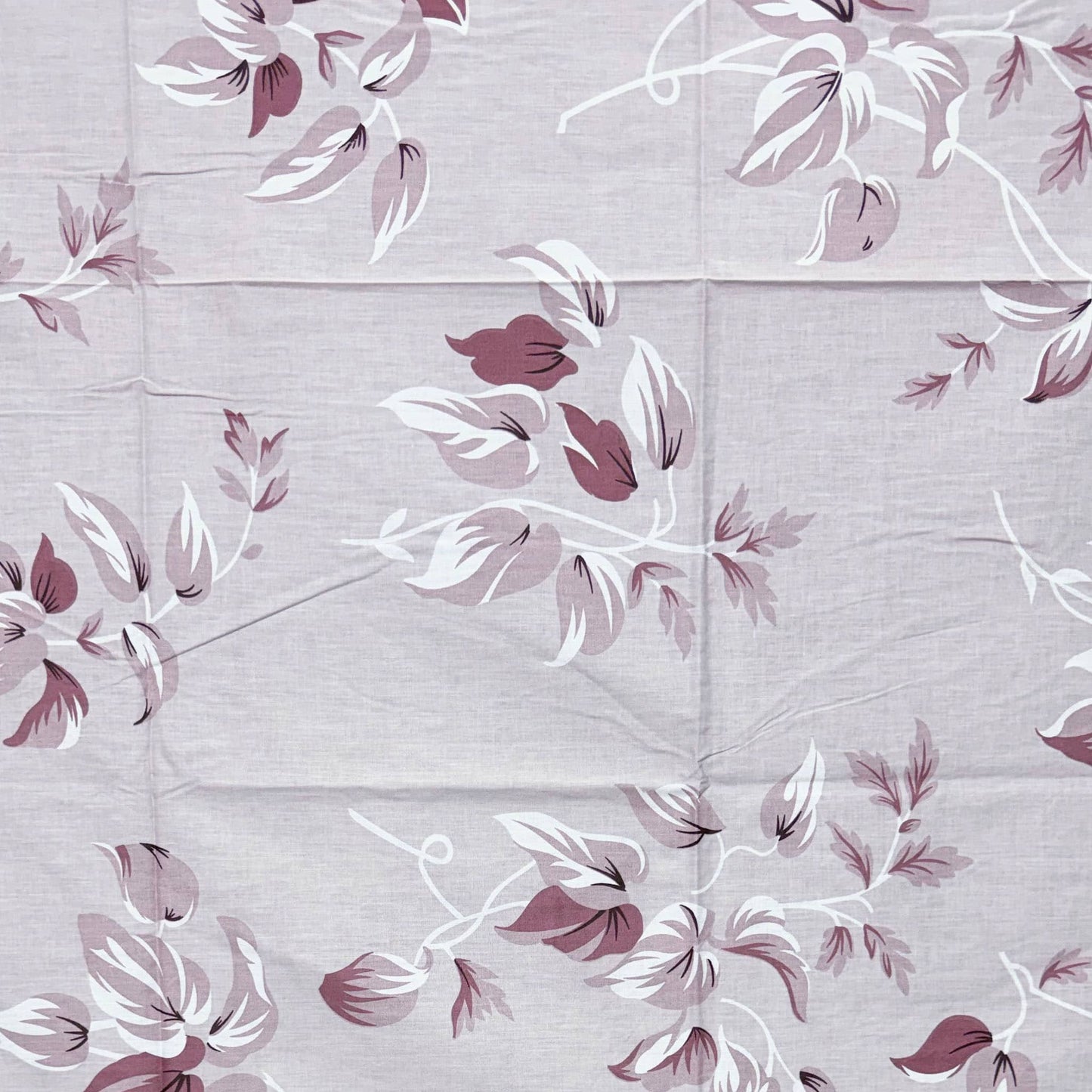 Lavender leaf Print 180 TC King Size Bedsheet