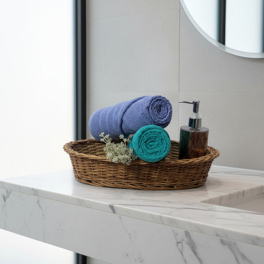 Cyan And  Lavender  Salon Towel Combo