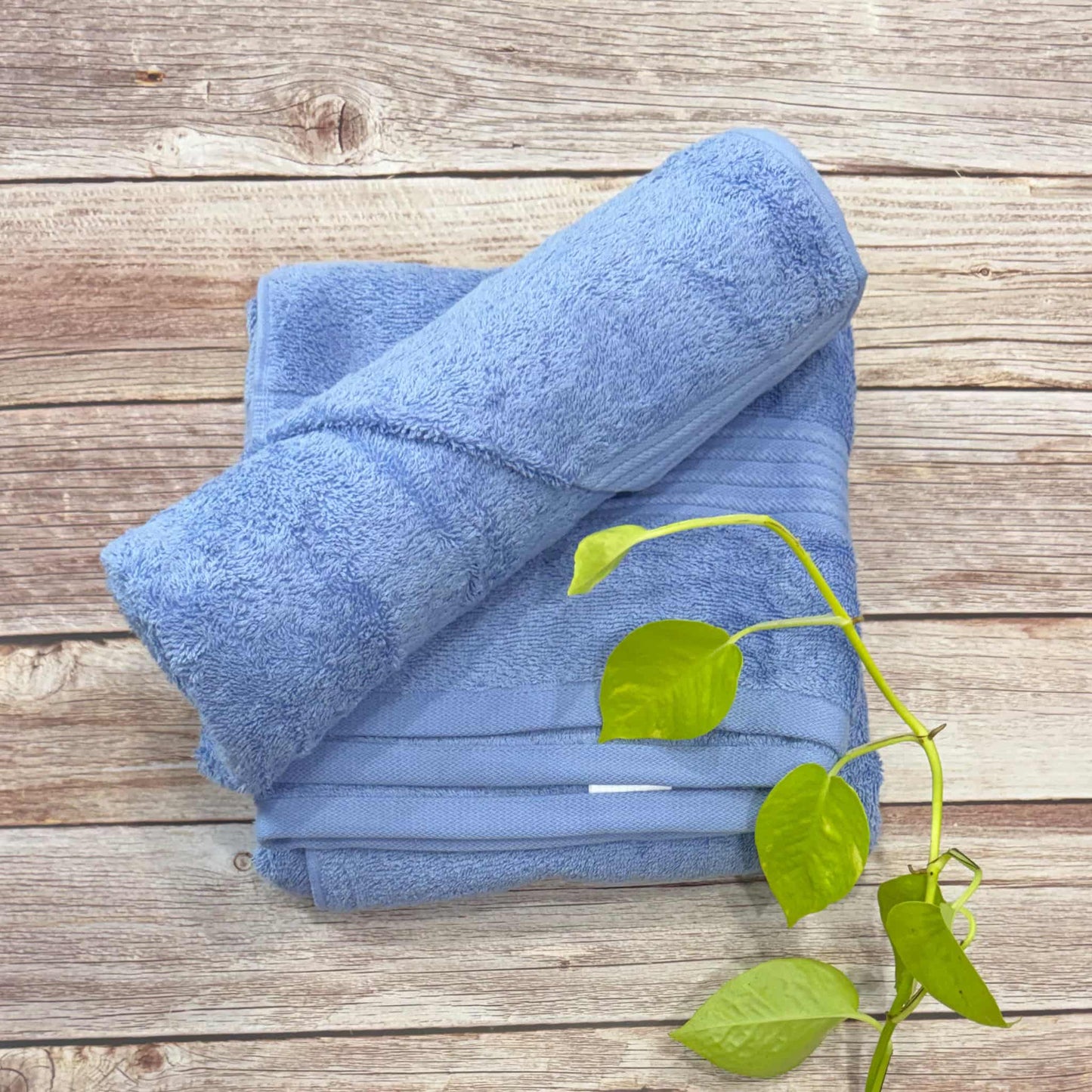 Blue Bath And salon Towel Combo