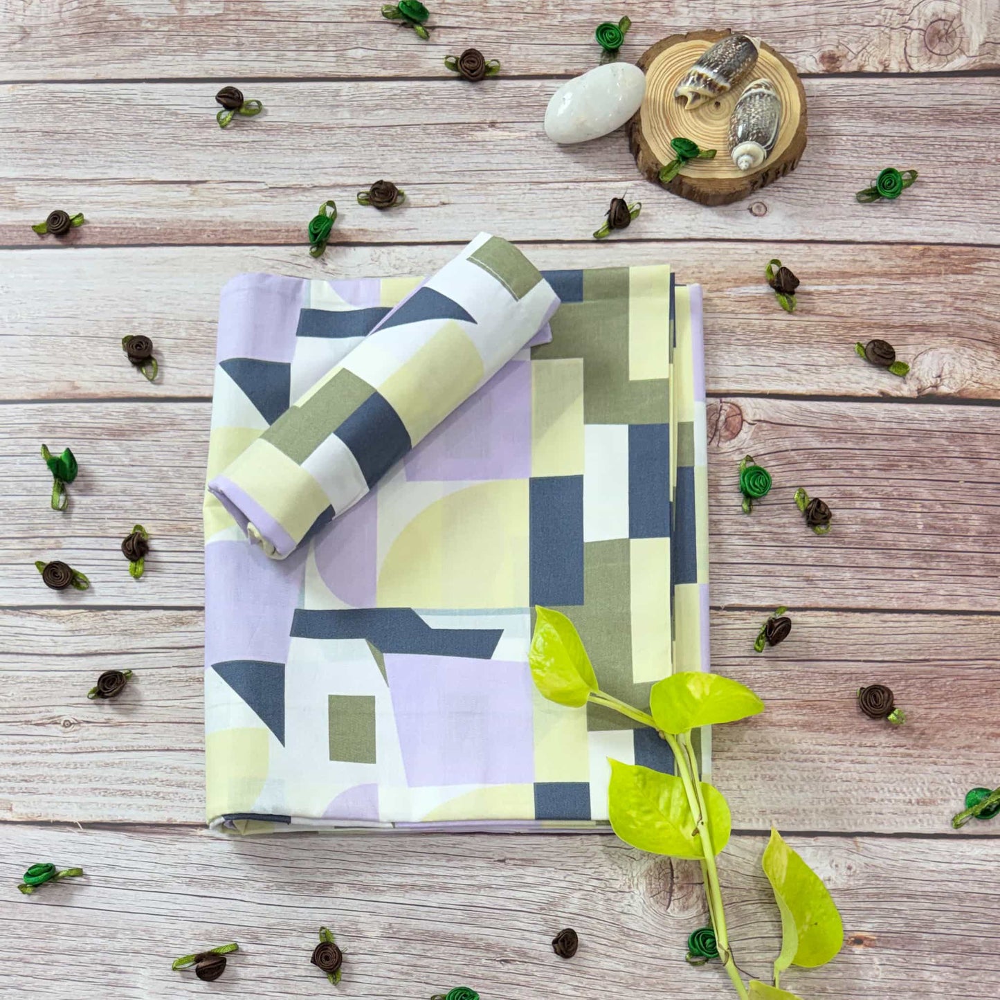 Geometric Print Single Bedsheet