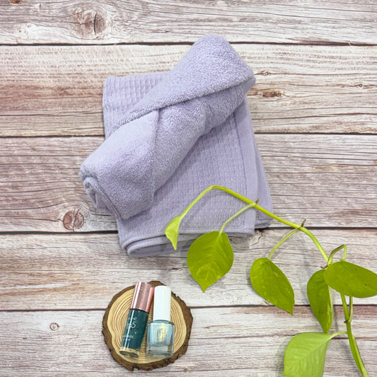Lavender Waffle-Terry Hand Towel Pack Of Two