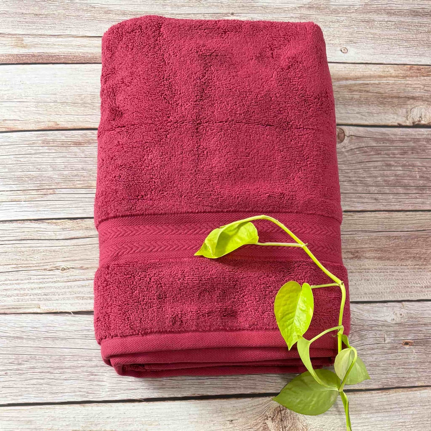 Maroon Zero Twist Bath Towel