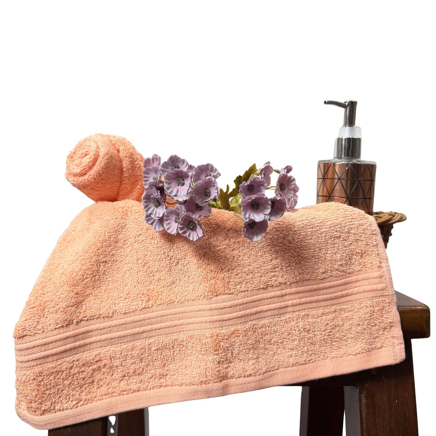 Peach Hand Towel Pack Of Two