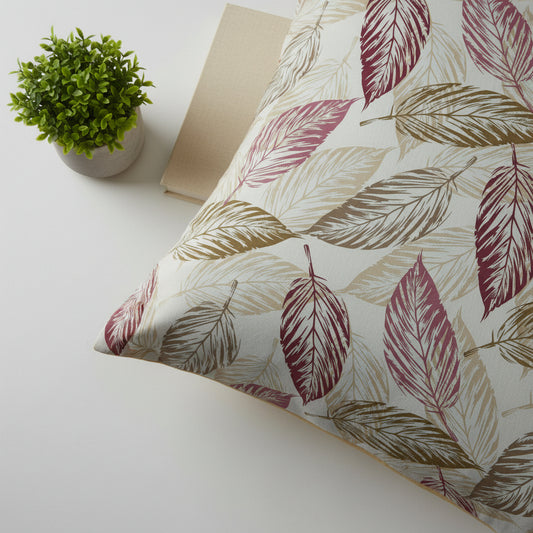 Multi Colour Big Leaf Print Queen Size Bedsheet