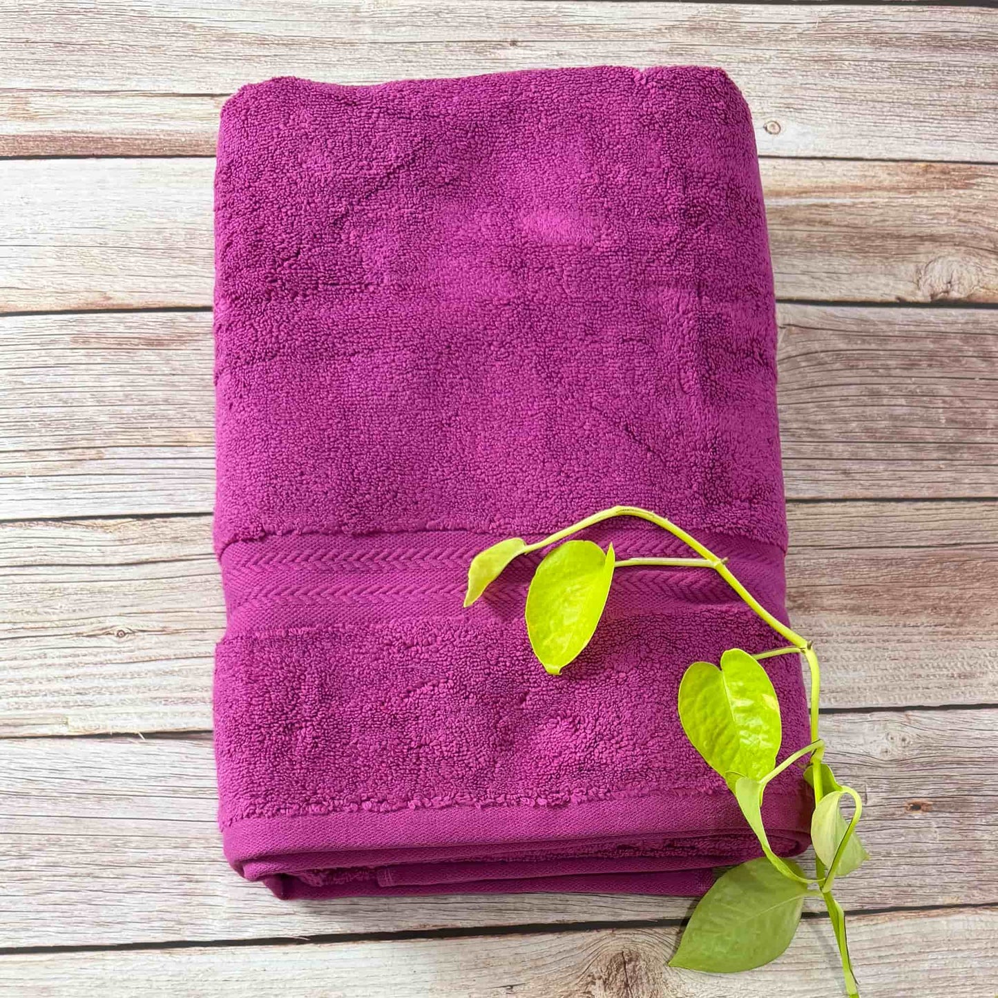 Purple Zero Twist Bath Towel