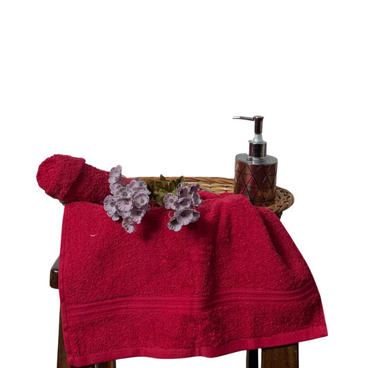 Red Hand Towel Pack Of Two